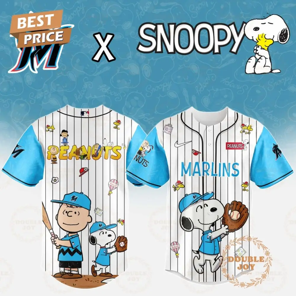 Miami Marlins X Snoopy 2025 Limited Edition Baseball Jersey