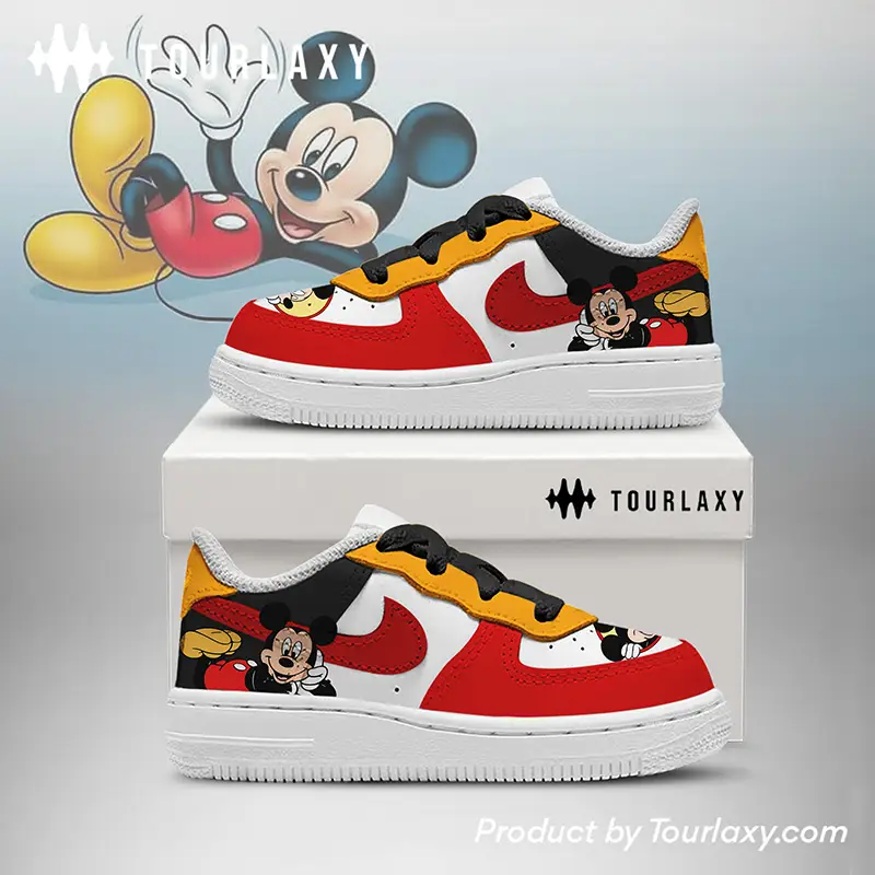 Mickey 2 Mickey Mouse Air Force 1 Shoes, Disney Gift Christmas 