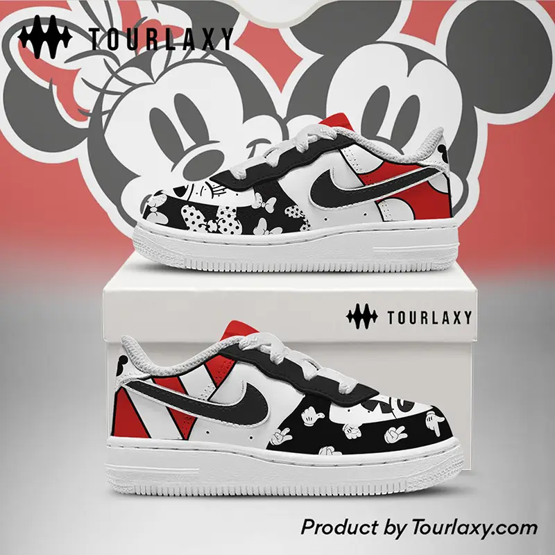 Mickey 3 Mickey Mouse Air Force 1 Shoes, Disney Gift Christmas 