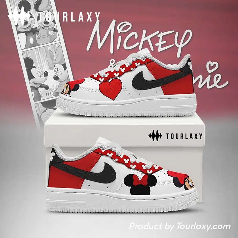 Mickey 4 Mickey Mouse Air Force 1 Shoes, Disney Gift Christmas 