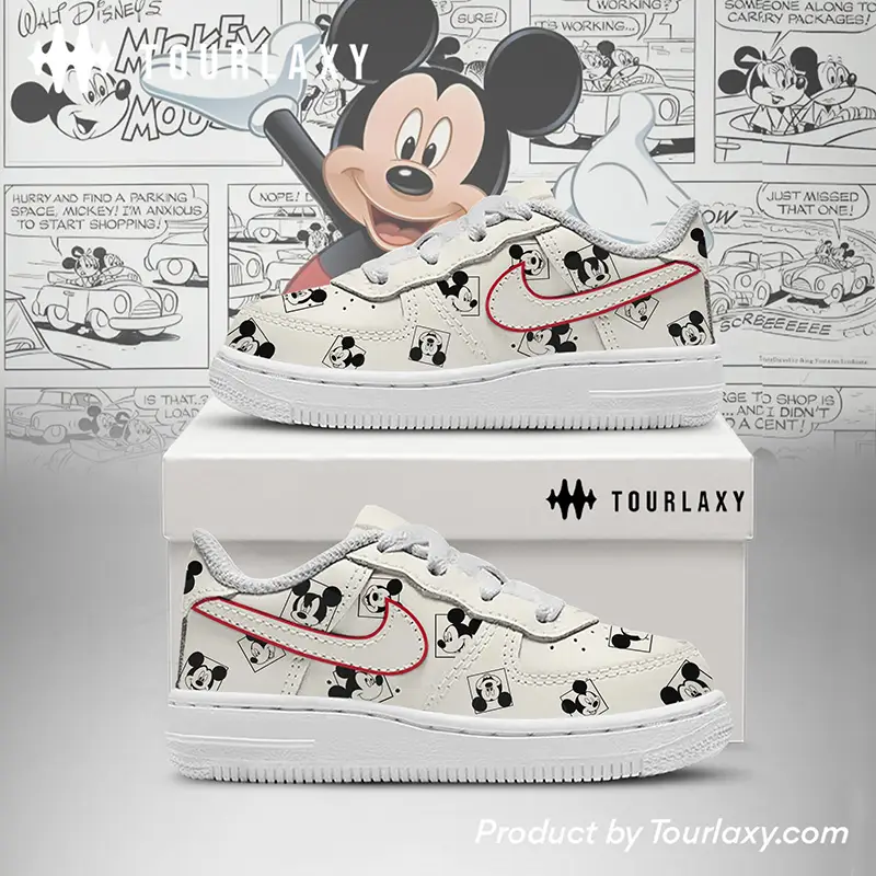 Mickey 6 Mickey Mouse Air Force 1 Shoes, Disney Gift Christmas 