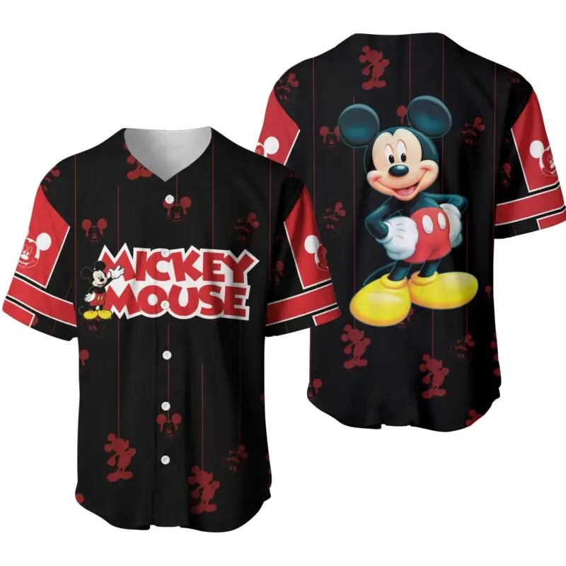 Mickey Mouse Vintage Baseball Jersey Shirt - Iconic Cartoon Style For Fans