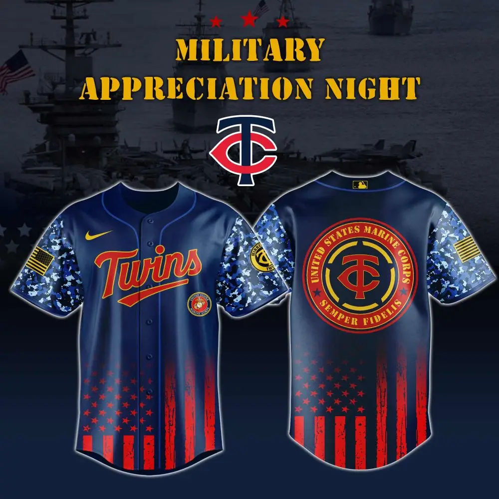 Military Appreciation Twins Jersey - Honor The Heroes In Style , Limited Edition