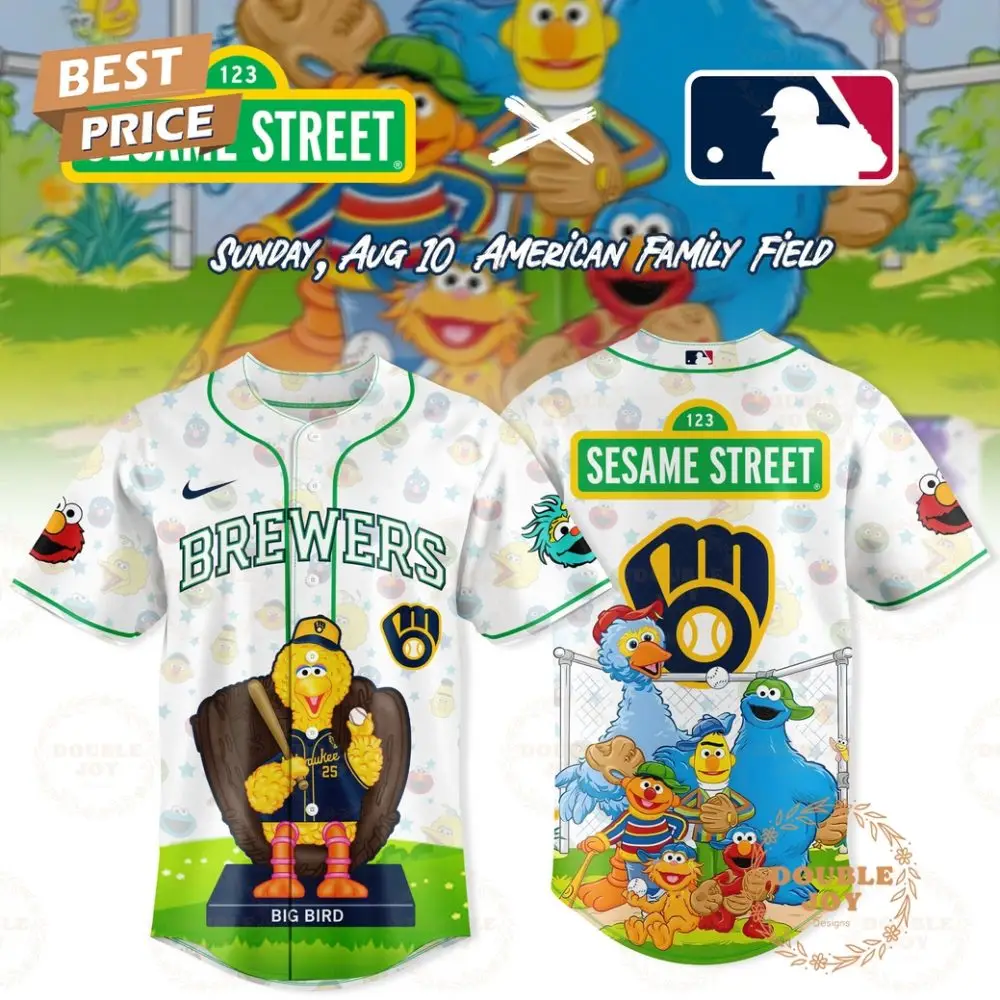 Milwaukee Brewers 123 Sesame Street 2025 Limited Edition Baseball Jersey