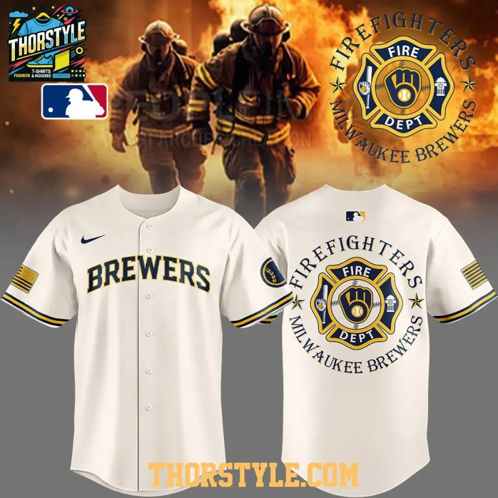 Milwaukee Brewers Firefighter Appreciation And Tribute Night 2026 Baseball Jersey