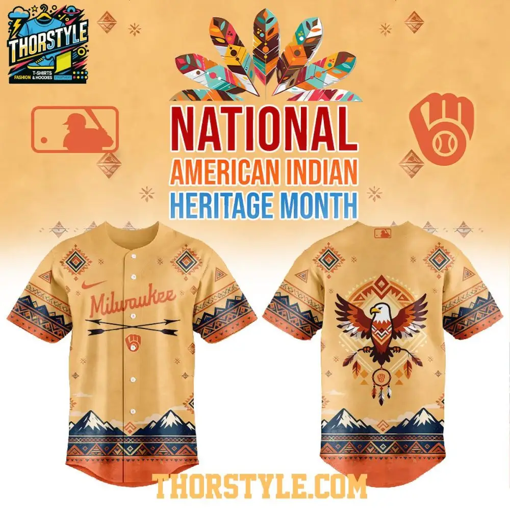 Milwaukee Brewers National American Indian Heritage Month 2026 Baseball Jersey