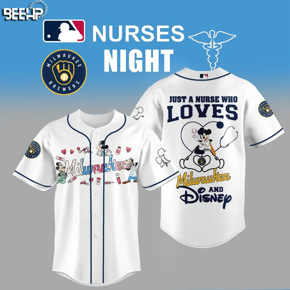 Milwaukee Brewers Nurses Night Jersey – Disney-Inspired Baseball Shirt For Healthcare Heroes