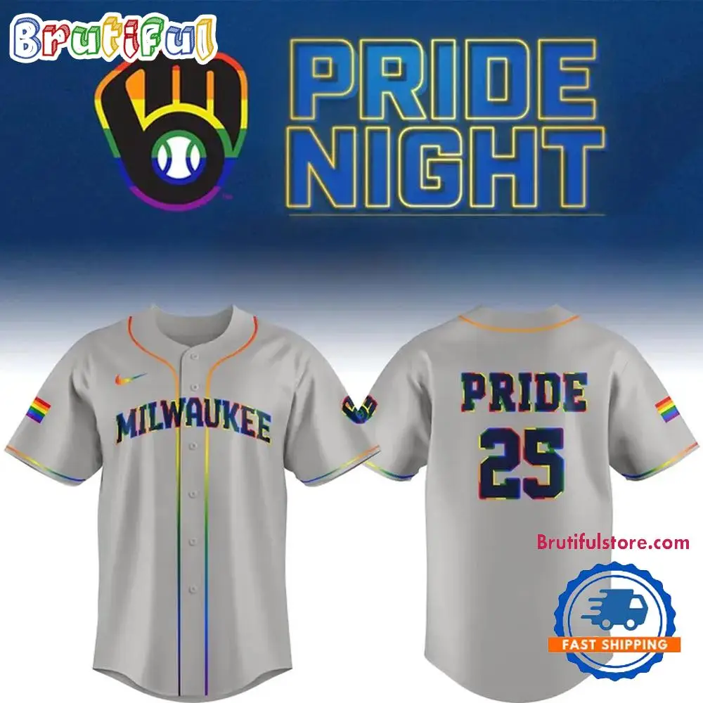 Milwaukee Brewers Pride Night Limited Edition Baseball Jersey