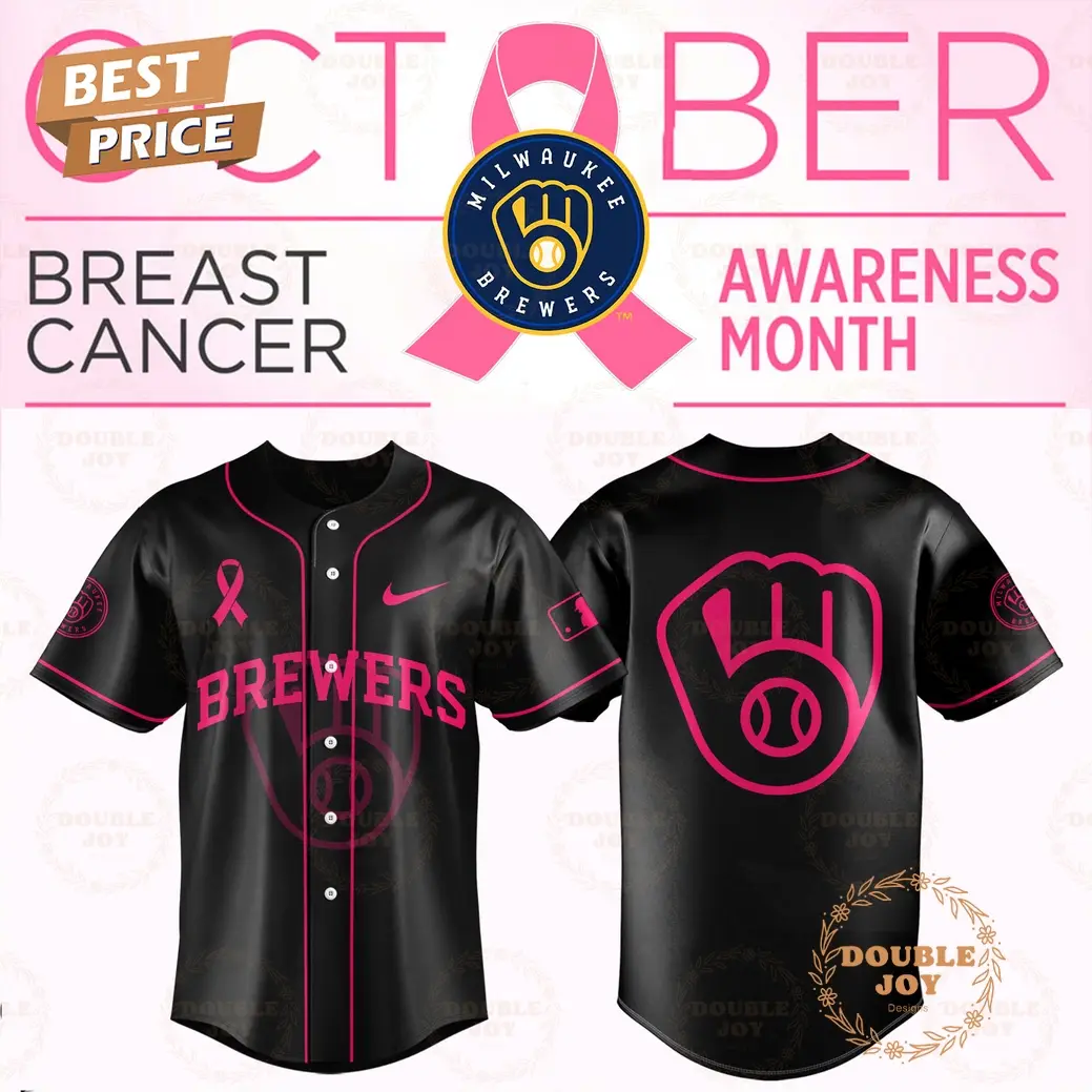 Milwaukee Brewers x Breast Cancer Awareness Month Baseball Jersey