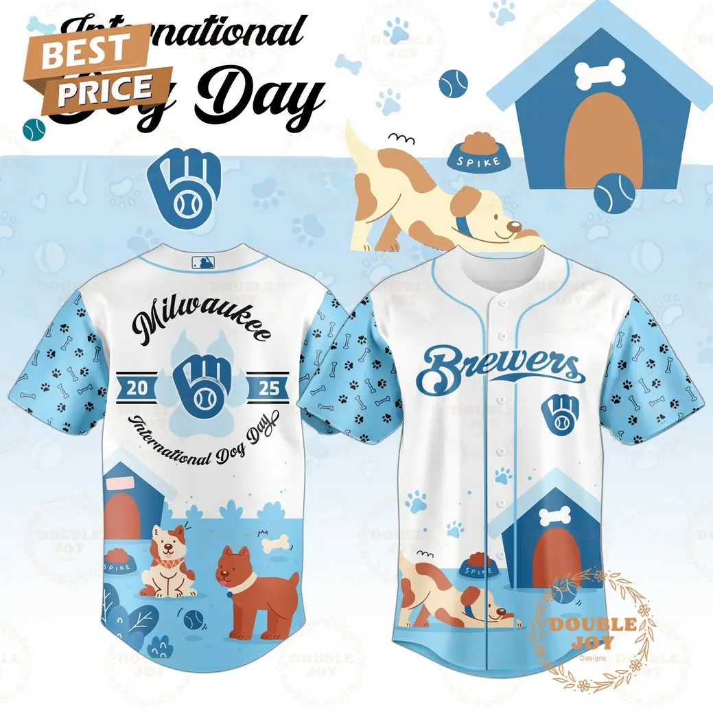 Milwaukee Brewers x International Dog Day 2025 Limited Edition Baseball Jersey