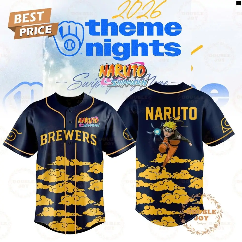 Milwaukee Brewers X Naruto 2026 Baseball Jersey - Blue