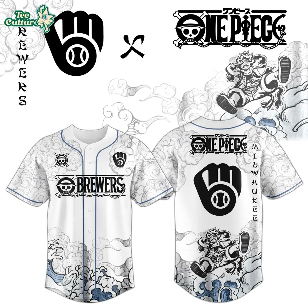 Milwaukee Brewers x One Piece Jersey 2026 Luffy Gear 5