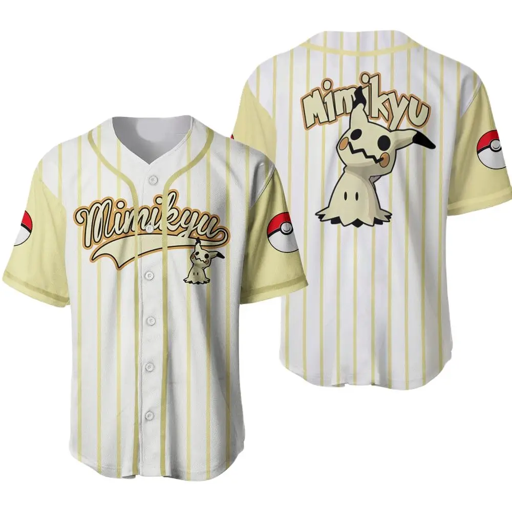 Mimikyu Baseball Jersey - Stylish Unisex Sports Apparel With Iconic Design Mimikyu Baseball Jersey - Stylish Unisex Sports Apparel With Iconic Design - Image 1
