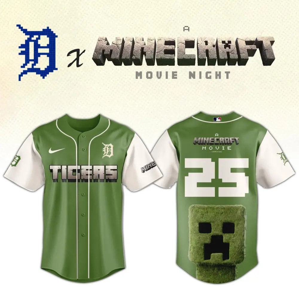 Minecraft X Tigers Limited Edition Jersey - Official Movie Night Gear