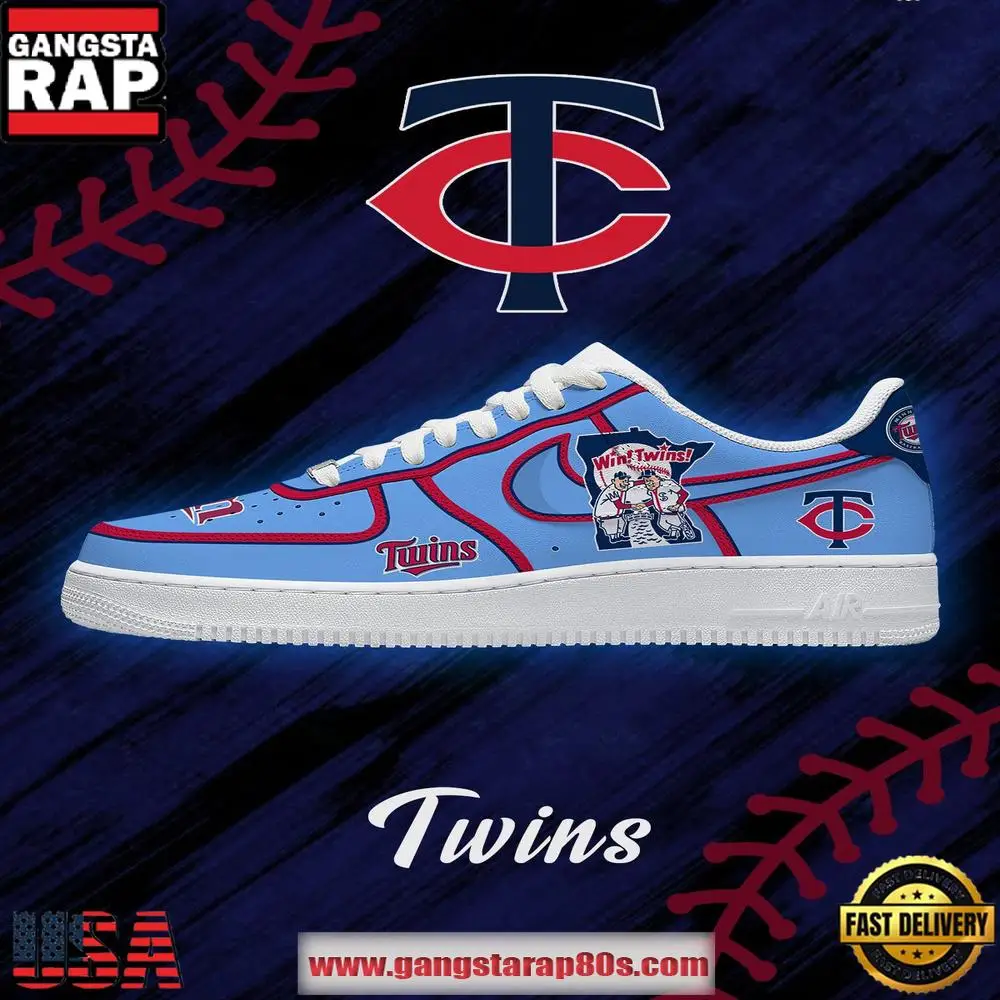 Minnesota Baseball Limited Edition Nike Air Force 1 Sneakers Shoes