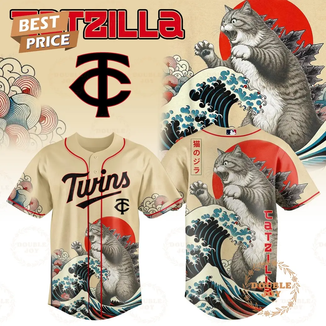 Minnesota Twins Catzilla 2025 Japan Limited Edition Baseball Jersey