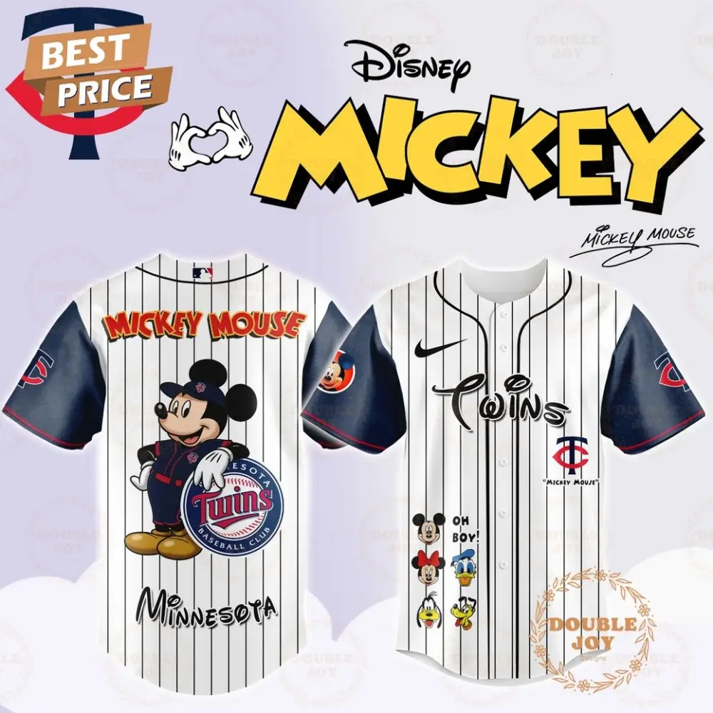 Minnesota Twins Disney Mickey Mouse 2025 Limited Edition Baseball Jersey