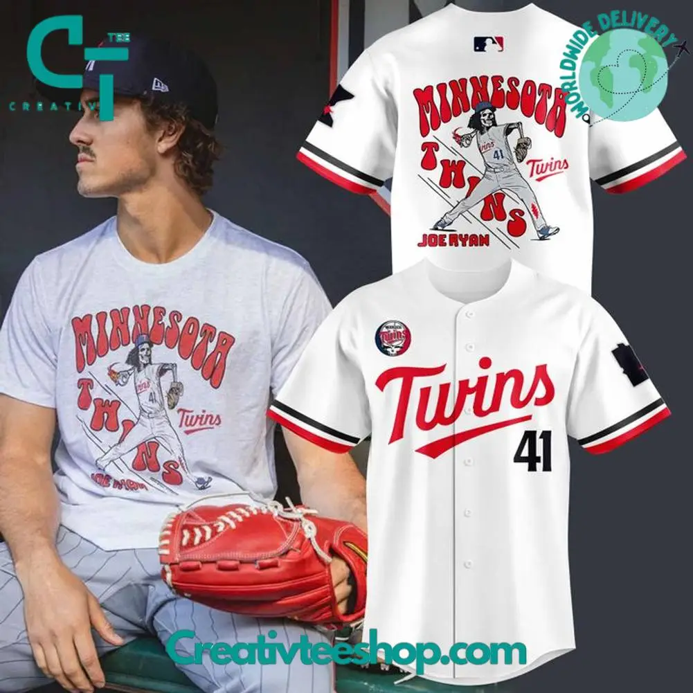 Minnesota Twins Joe Ryan X Homage X Grateful Dead Special Baseball Jersey