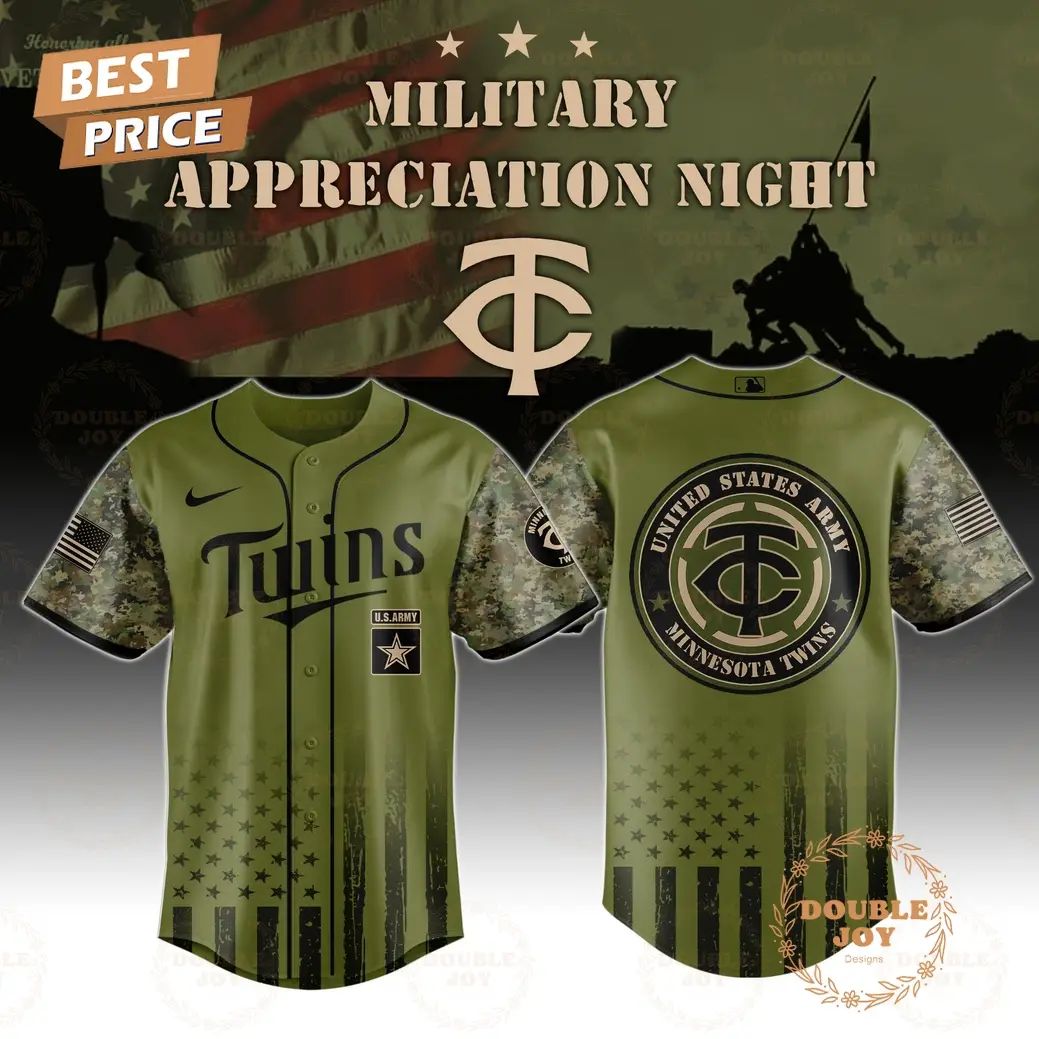 Minnesota Twins Military Appreciation Night 2025 Special Edition Baseball Jersey