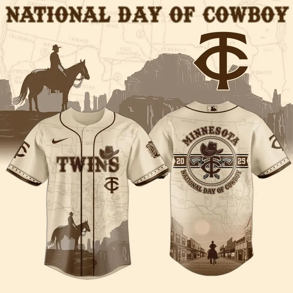 Minnesota Twins Mlb X National Day Of Cowboy Custom Baseball Jersey