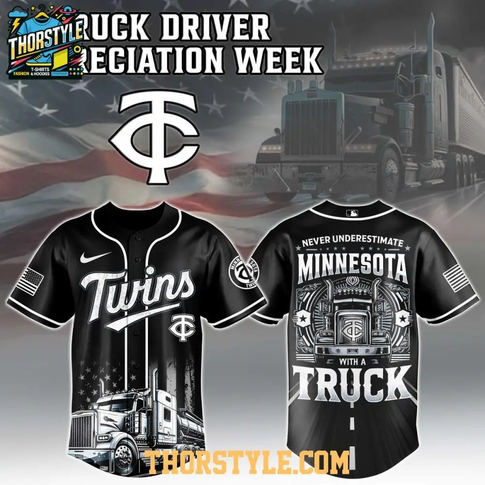 Minnesota Twins Nation Truck Driver Appreciation Week 2025 Baseball Jersey Minnesota Twins Nation Truck Driver Appreciation Week 2025 Baseball Jersey - Image 1