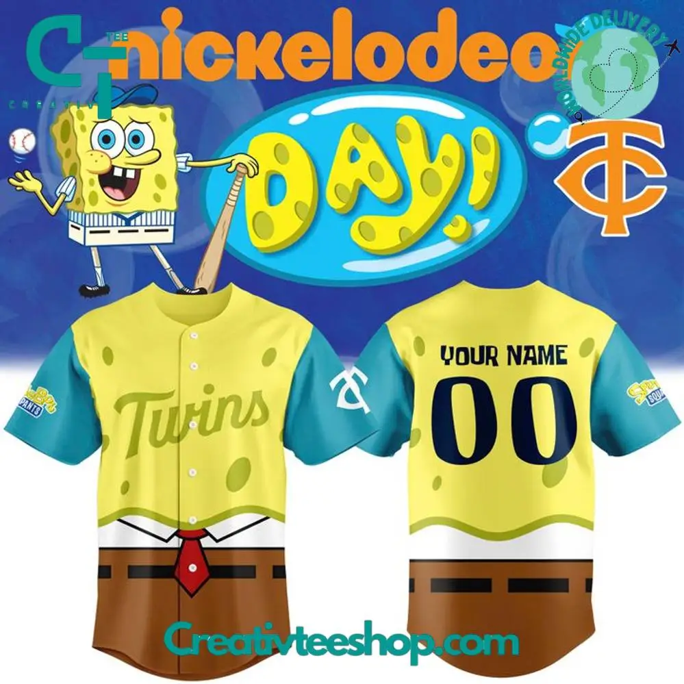Minnesota Twins Nickelodeon Day 2025 Special Baseball Jersey