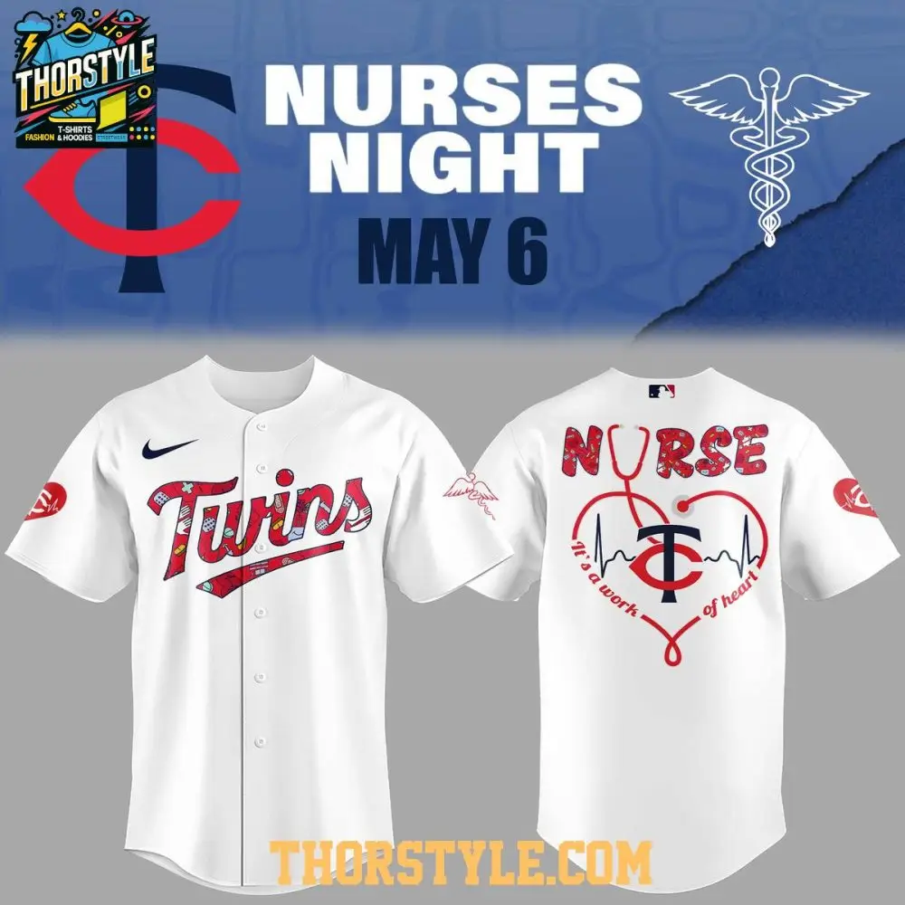 Minnesota Twins Nurses Appreciation 2025 Work Of Heart White Baseball Jersey