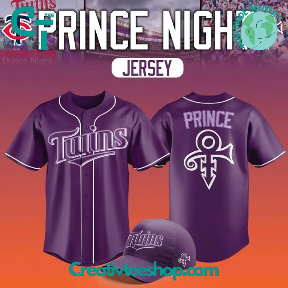Minnesota Twins Prince Night Special Baseball Jersey