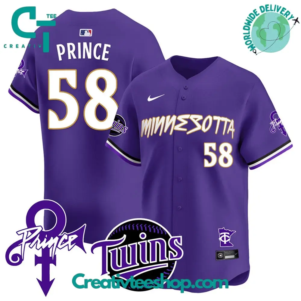 Minnesota Twins Prince Purple Baseball Jersey