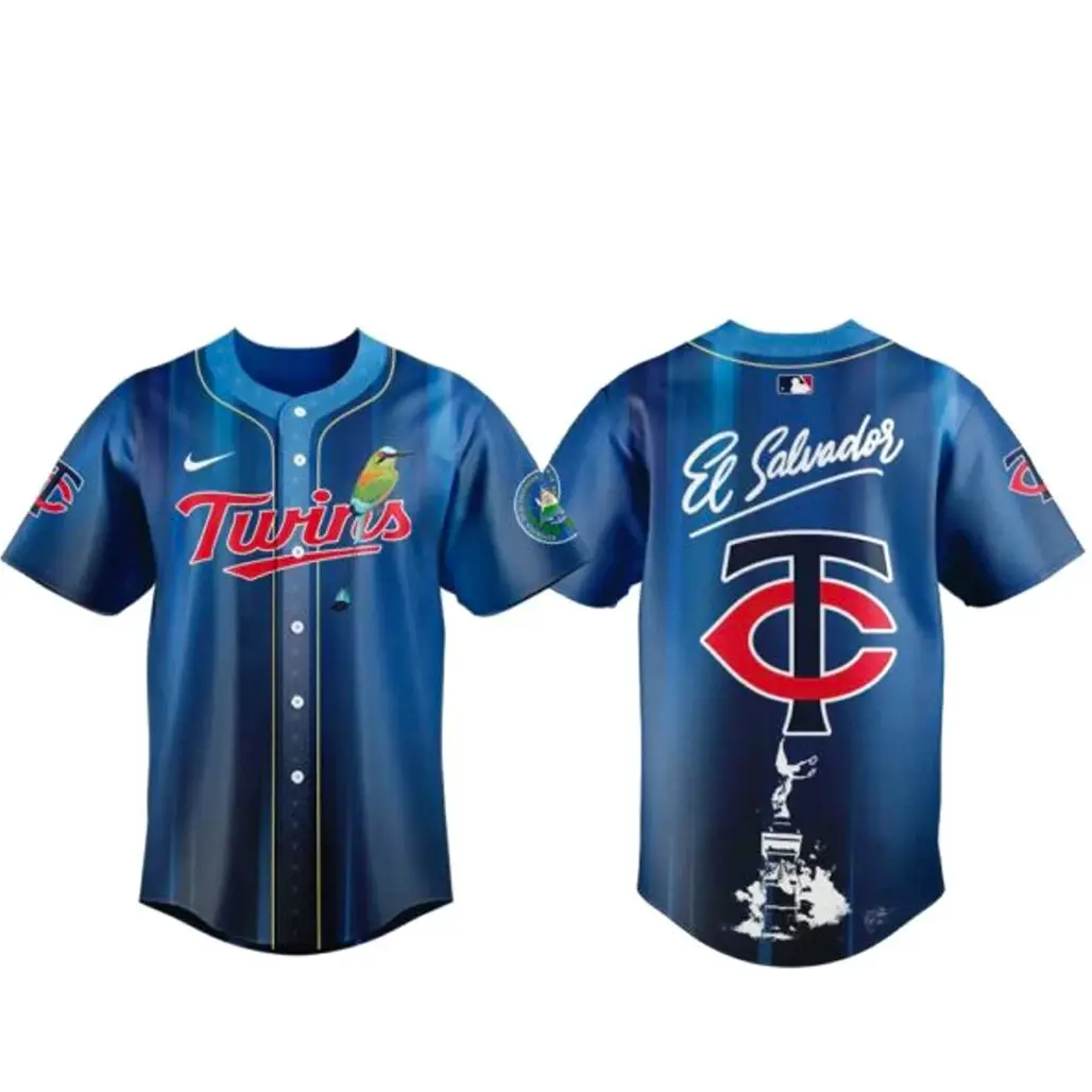 Minnesota Twins Salvadoran Heritage Day 2026 Baseball Jersey - Tazila