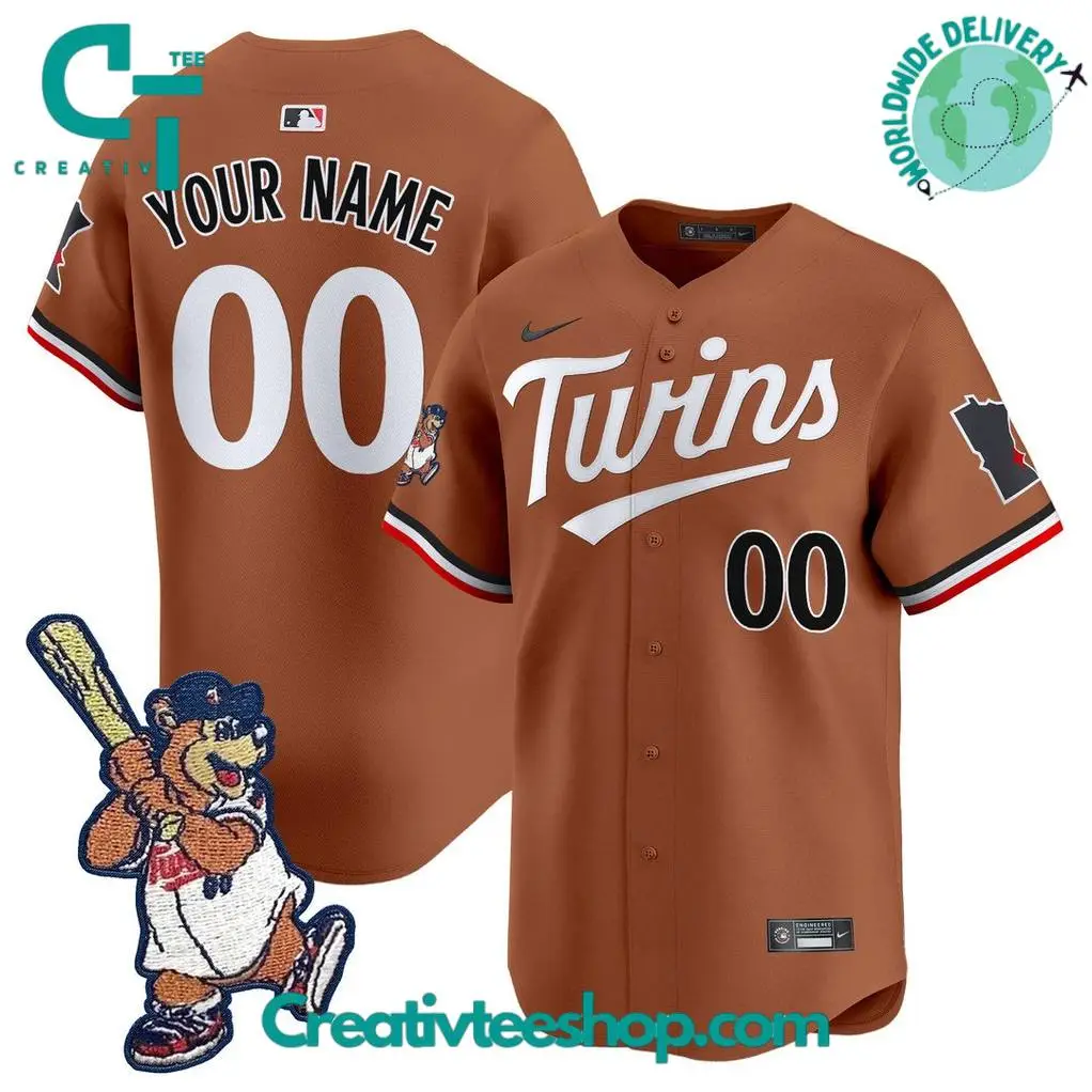 Minnesota Twins Tc Bear Special Baseball Jersey Minnesota Twins Tc Bear Special Baseball Jersey - Image 1