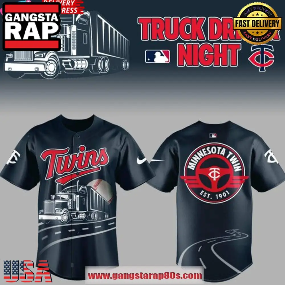 Minnesota Twins Truck Driver Night 2025 Baseball Jersey Shirt