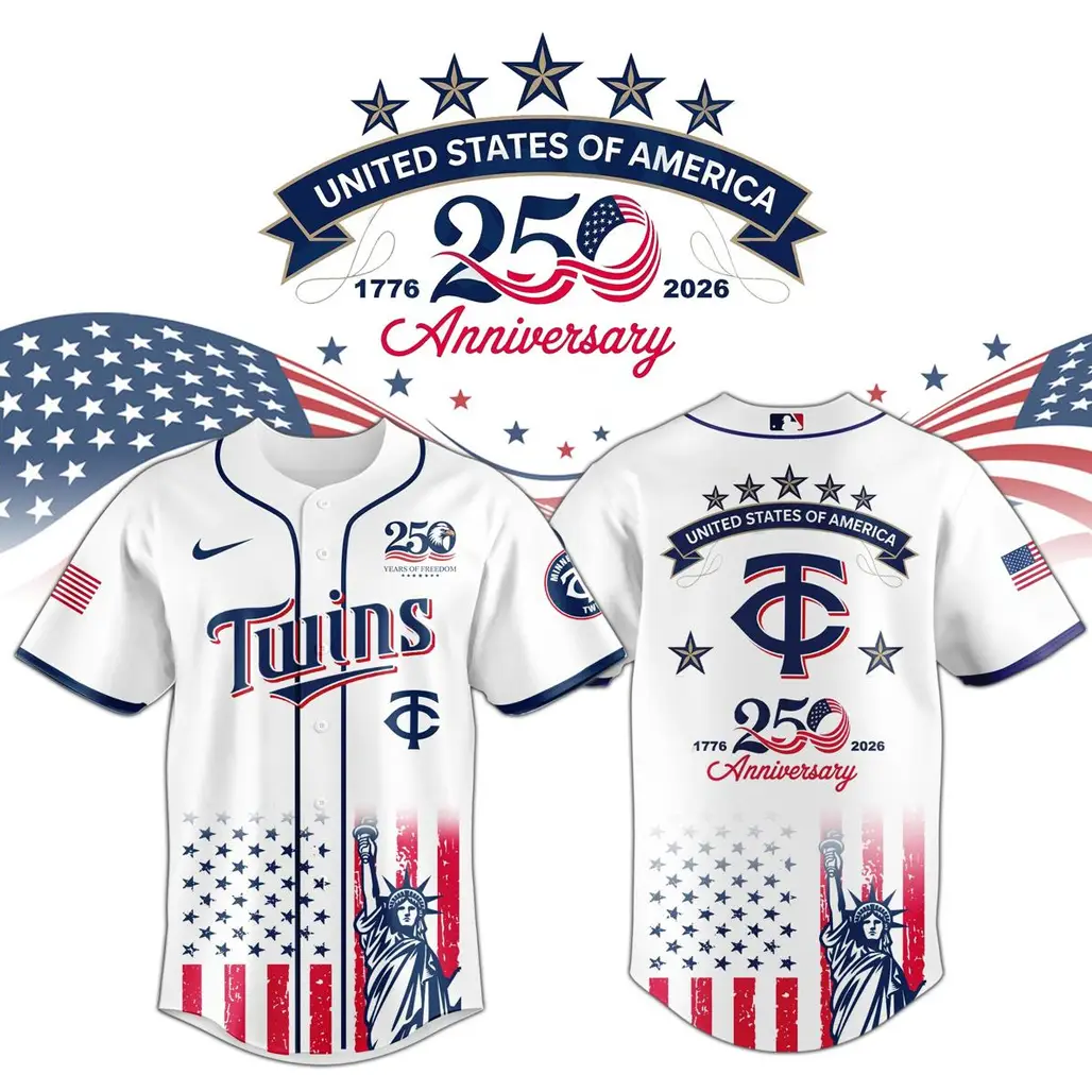 Minnesota Twins x America’s 250th Anniversary 2026 Baseball Jersey - Tazila