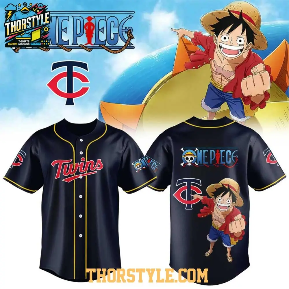 Minnesota Twins X One Piece Night 2026 Into The Grand Line Baseball Jersey
