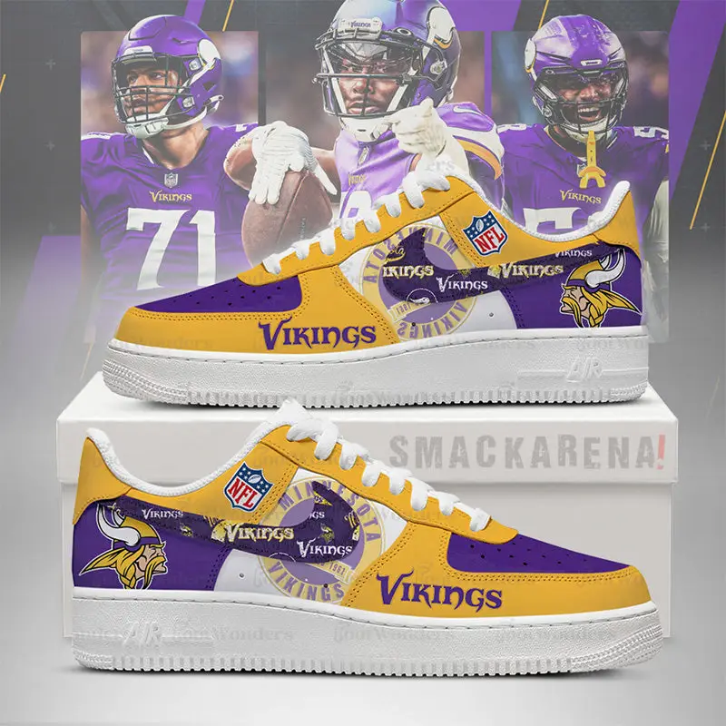 Minnesota Viking Air Force 1 Shoes - NFL Fan Edition | PL55