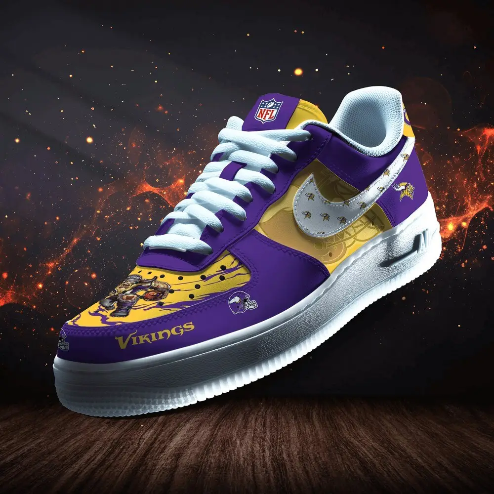 Minnesota Vikings Personalized Version 4 AF1 Shoes
