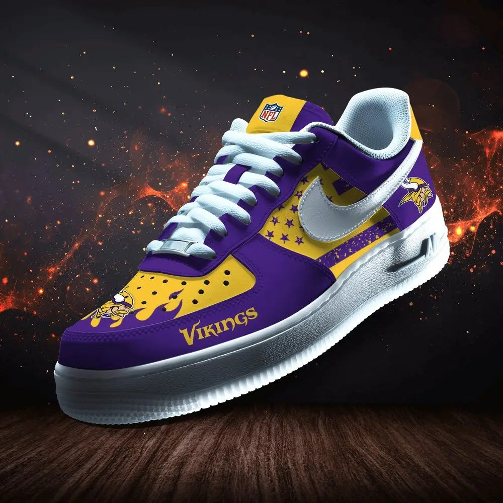 Minnesota Vikings Personalized Version 8 AF1 Shoes