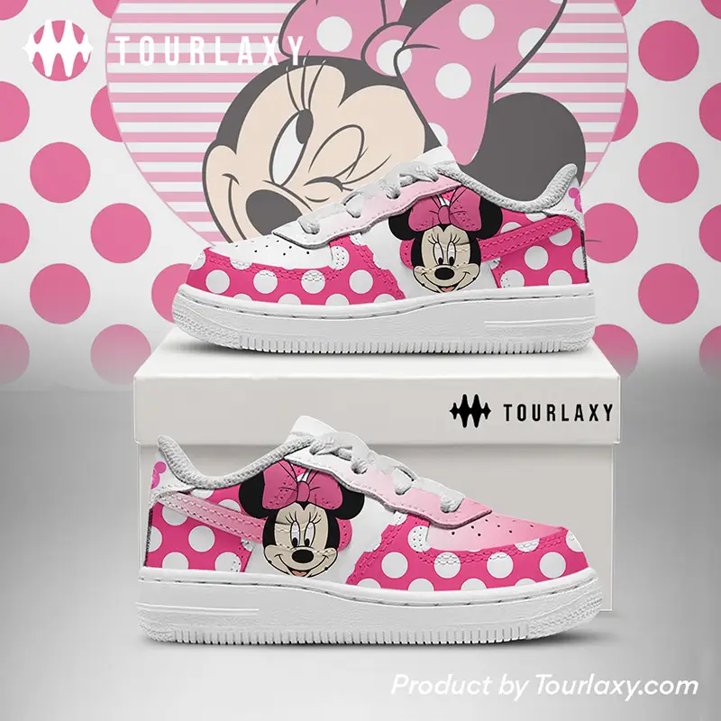 Minnie 2 Mickey Mouse Air Force 1 Shoes, Disney Gift Christmas 