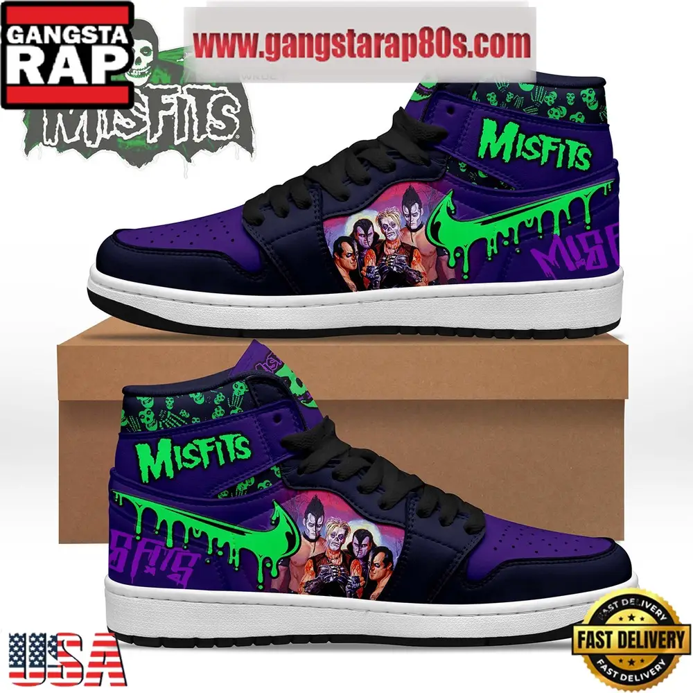 Misfits Rock Band Fan Air Jordan 1 Sneakers Shoes