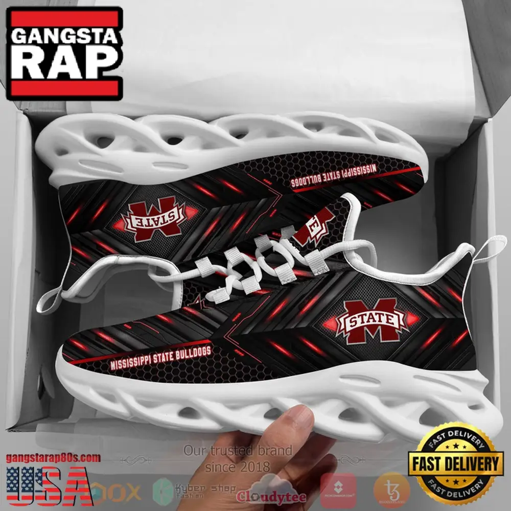 Mississippi State Bulldogs Custom Name Clunky Unique Design Max Soul Shoes Running Sneakers