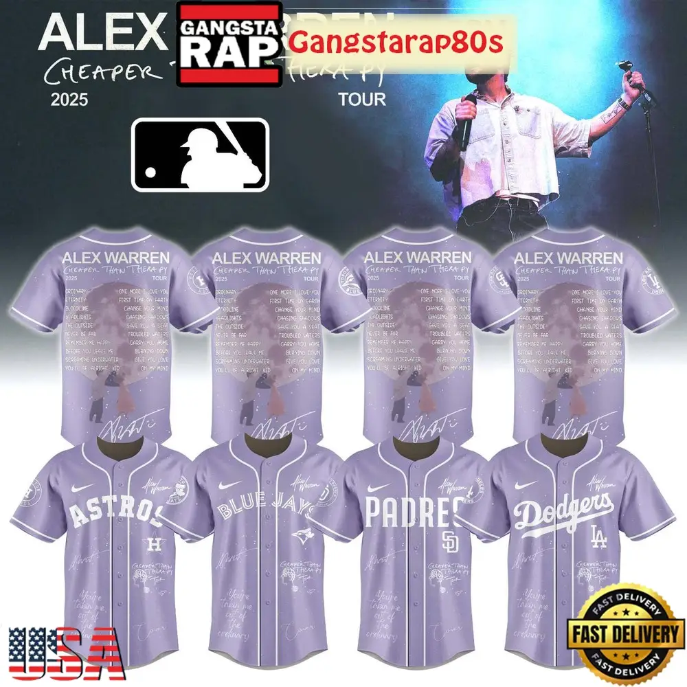 MLB All Team x Alex Warren Tour 2025 Baseball Jersey