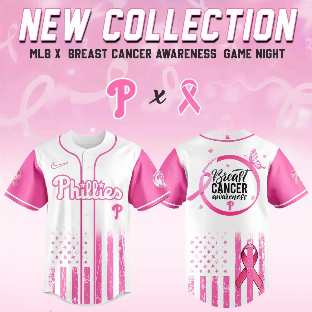 Mlb Breast Cancer Awareness Jersey – Phillies Limited Edition Pink Ribbon