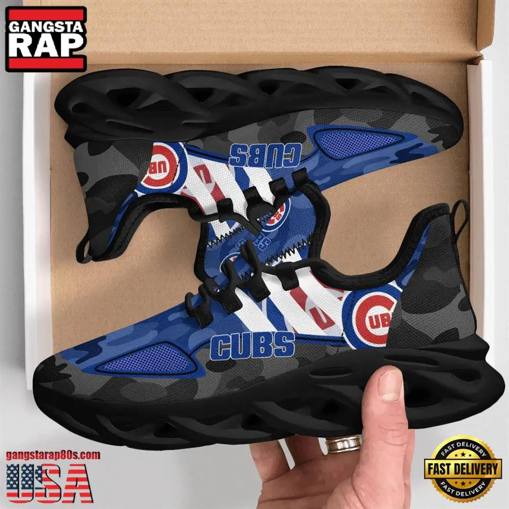 MLB Chicago Cubs Military Camouflage M Soul Shoes Running Sneakers