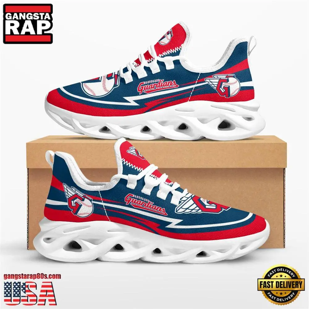 MLB Cleveland Guardians Are Coming Curves New Design Max Soul Shoes Running Sneakers