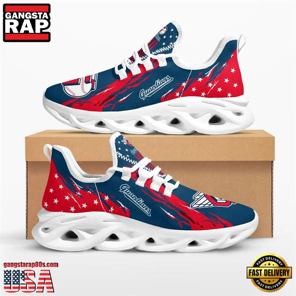 MLB Cleveland Guardians Stars and Stripes M Soul Shoes Running Sneakers