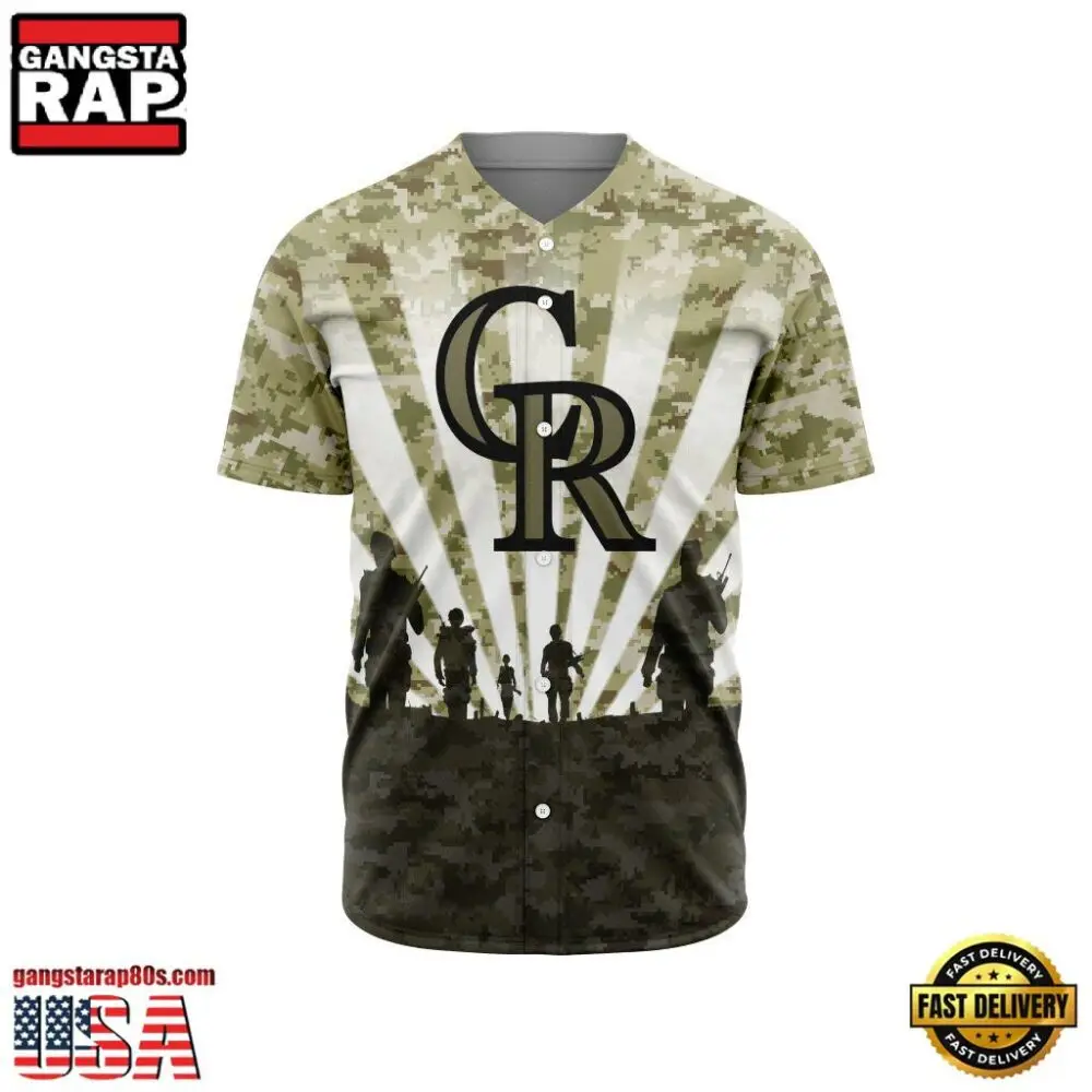 MLB Colorado Rockies Veterans New Design Baseball Jersey MLB Colorado Rockies Veterans New Design Baseball Jersey - Image 1