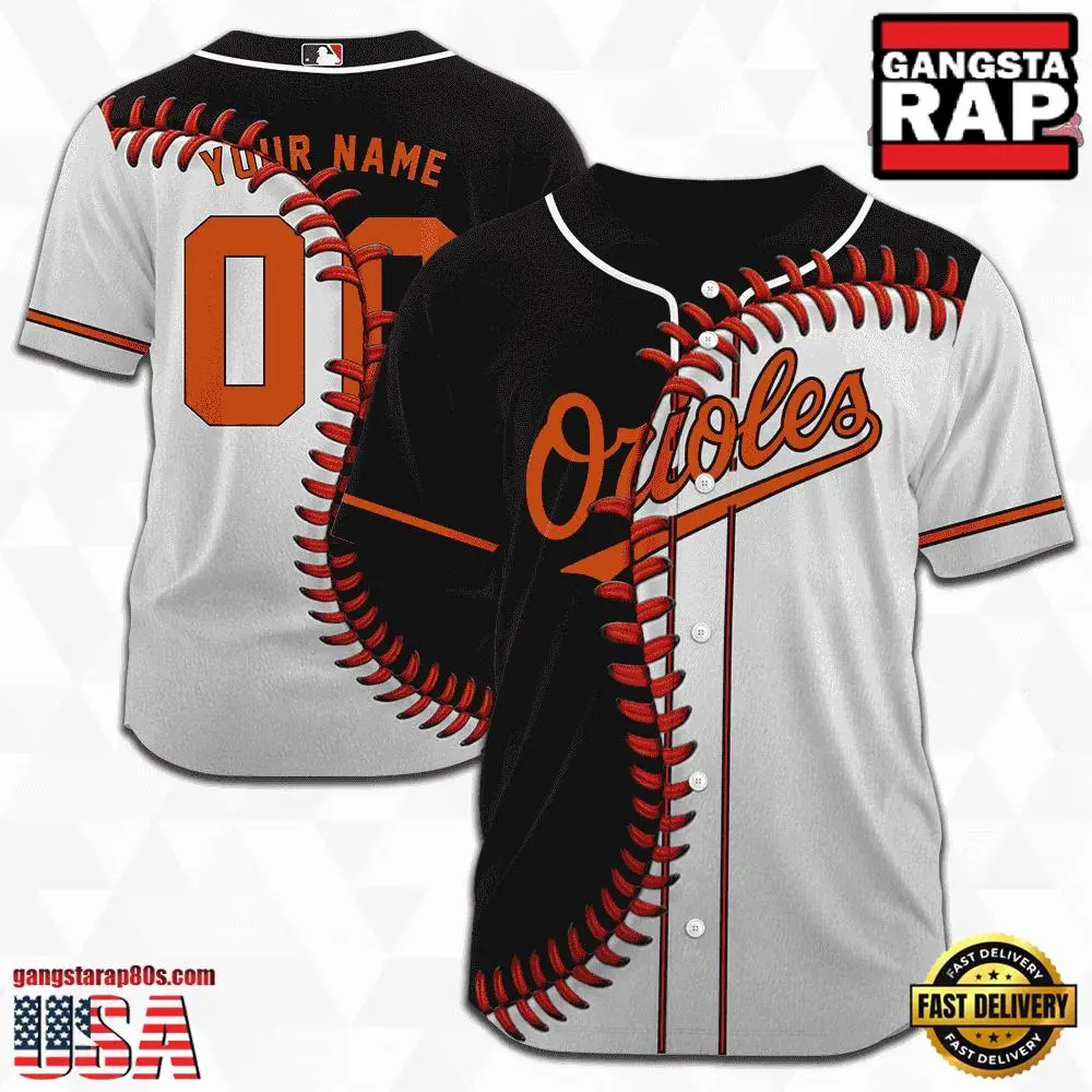 MLB Custom Name Number Baltimore Orioles Baseball Jersey