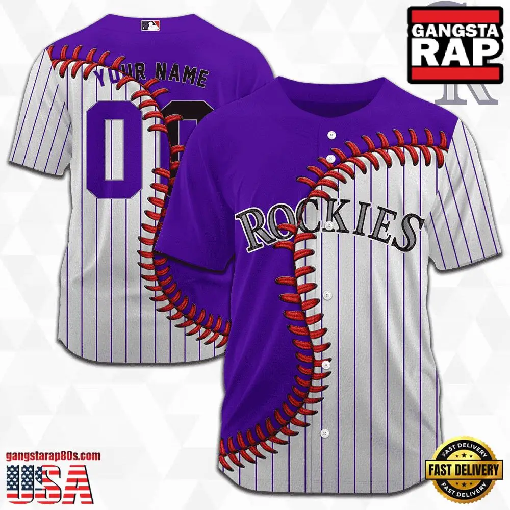 MLB Custom Name Number Colorado Rockies Baseball Jersey