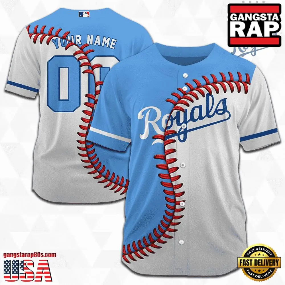 MLB Custom Name Number Kansas City Royals Baseball Jersey