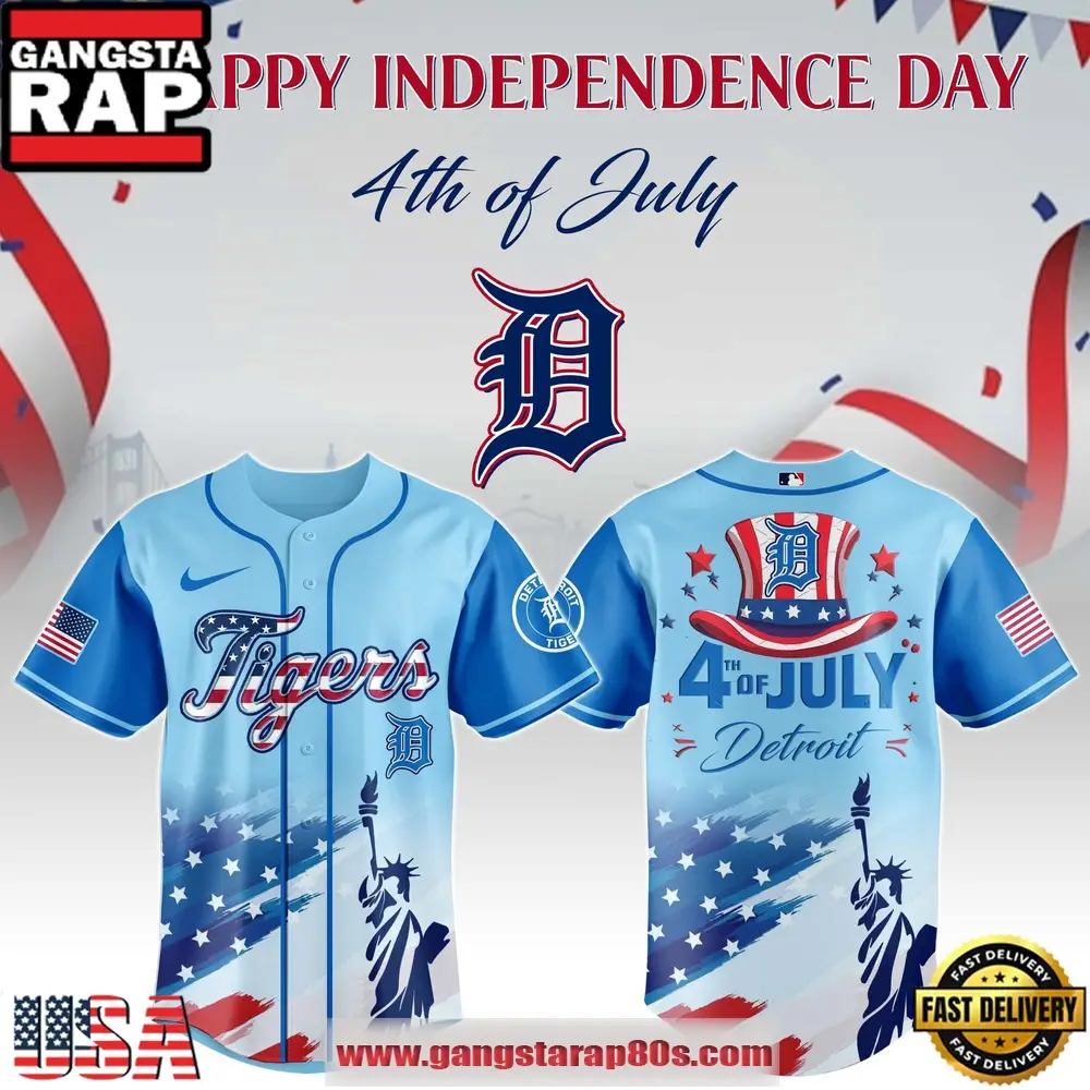 MLB Detroit Tigers X Independence Day Special Edition Baseball Jerseys MLB Detroit Tigers X Independence Day Special Edition Baseball Jerseys - Image 1